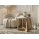 Mesa de Centro Babi Redonda - Off White/Carvalho