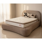 Colchão Casal de Molas Ensacadas com Pillow Top York - Bege