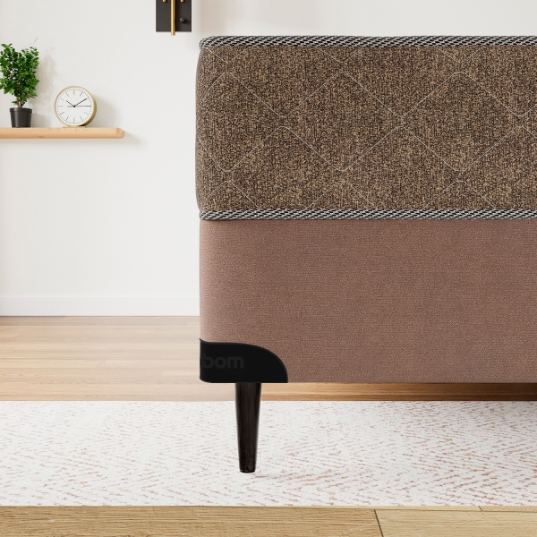 Base Box Solteiro Sommier ORTOBOM - Camurça Bege