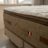Conjunto Cama Box Queen Venezia 158x198 Palha