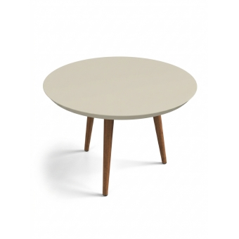 Mesa de Centro Yara 0.59m Off White com Pés Palito