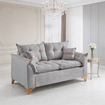 Sofá Living Firenze 2,00m Assento D28 Soft e Molas Espirais
