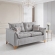 Sofá Living Firenze 2,00m Assento D28 Soft e Molas Espirais - Cinza