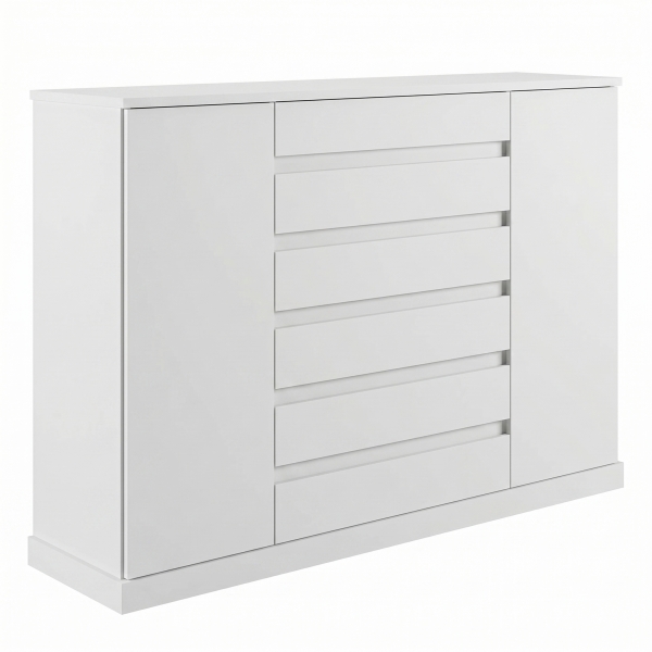 Cômoda Bari 2 Portas 7 Gavetas