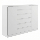 Cômoda Bari 2 Portas 7 Gavetas