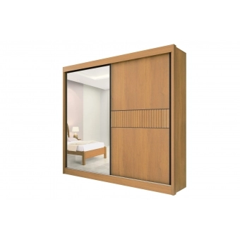 Guarda-Roupa Casal Fresno 2 Portas de Correr e 6 Gavetas
