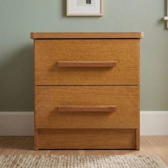 Mesa de Cabeceira Atlanta 2 Gavetas 50 x 55 cm