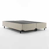 Conjunto Cama Box Queen Venezia 158x198 Palha