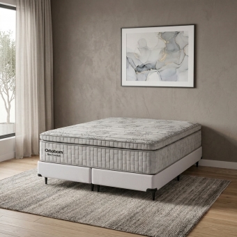 Conjunto Cama Box Queen New Freedom Branco