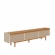 Rack para TV Vanda 2.20m Acabamento Premium - Off White/Nature