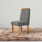 Conjunto Mesa Jantar Coimbra 160x80 Off White 6 Cadeiras