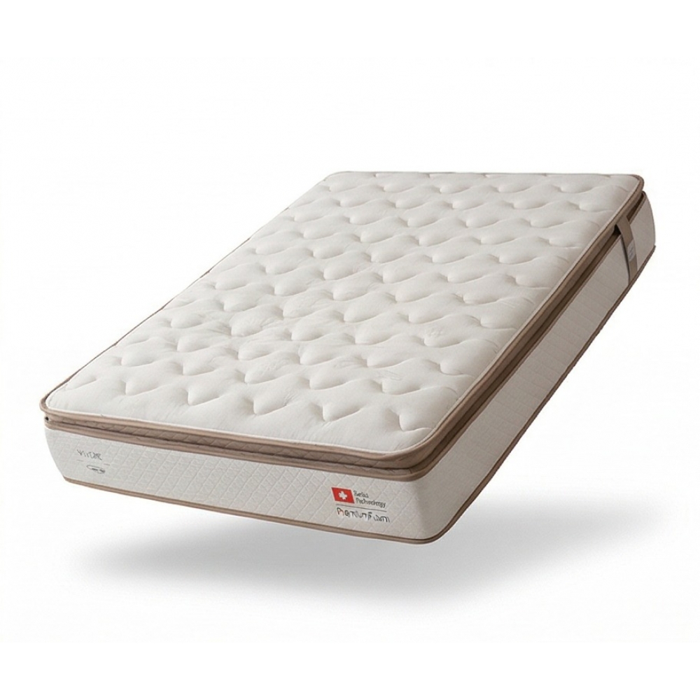 Colchão Queen de Molas Ensacadas com Pillow Top York - Bege