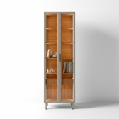 Cristaleira Palma 2 Portas com Vidro com LED