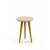 Mesa Lateral Yara 0.44m Off White com Pés Palito