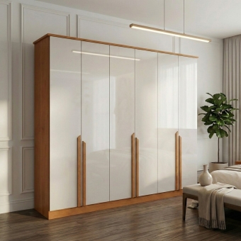 Guarda-Roupa Casal Bianca 6 Portas e 6 Gavetas 100% MDF