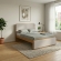 Cama de Casal Moderni 1,51m Amêndoa Off White