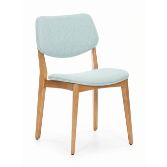 Conjunto com 2 Cadeiras em Madeira Maciça Estofadas Azaleia