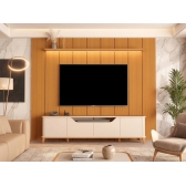Conjunto Painel Encanto 2,80m com LED e Rack Everest 2,40m