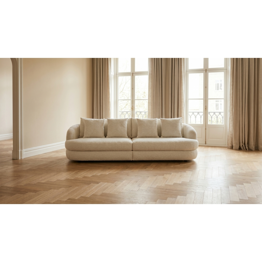 Sofá Living para Sala de Estar em Tecido Safira 2.75m Regio