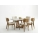 Mesa de Jantar Slim Camélia 4 Cadeiras 100% MDF 130 x 80 cm