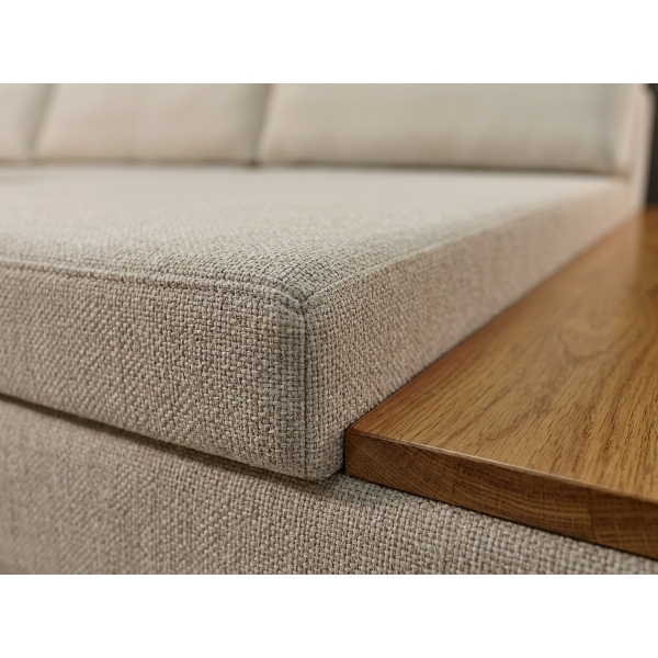 Sofá 2.15m Tesla Living com Chaise Linho