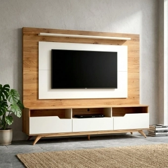 Estante Home Status 2.00m TV até 60 polegadas