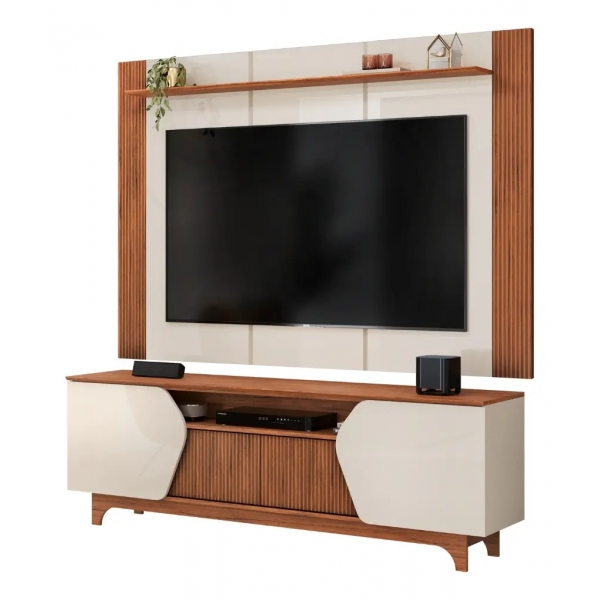 Rack com Painel Olga 1.83m para TV até 75 - Bali/Cedro