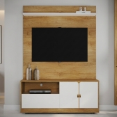 Home Itália 1,30m com Rodízio Cinamomo Off White Vezzo Móveis