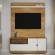 Home Itália 1,30m com Rodízio Cinamomo Off White Vezzo Móveis