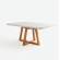 Mesa de Jantar 4 Lugares 100% MDF Slim - Off White/Nogal