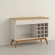 Aparador Buffet Gardenia com Adega para 12 Garrafas e Gaveta - Off White/Nature