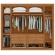 Guarda-Roupa Casal Virtus 6 Portas e 6 Gavetas 100% MDF - Amêndoa/Off White