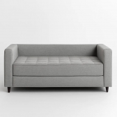 Sofá Cama Casal Morfeo 1.50m com Espuma D28 e Almofadas - Cinza