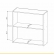Armário Aéreo Simone Mendes 80cm Duas Portas Ripado MDF - Carvalho/Greige