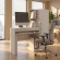 Escrivaninha Office com Armário Lateral e Chave - Branco