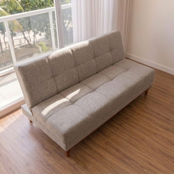 Sofá-Cama 3 Lugares Madrid Reclinável com Espuma D26