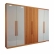 Guarda-Roupa Casal Citrino 6 Portas e 6 Gavetas - Naturale/Off White