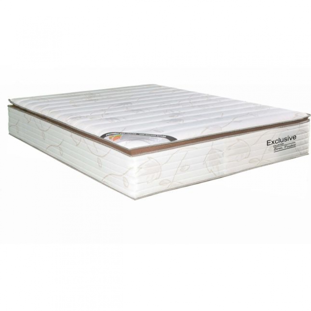 Colchão Queen de Molas Ensacadas com Espuma Hipersoft Exclusive - Branco
