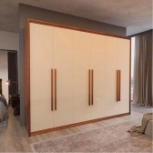 Guarda-Roupa Casal Charme 6 Portas e 6 Gavetas 100% MDF - Naturale/Off White