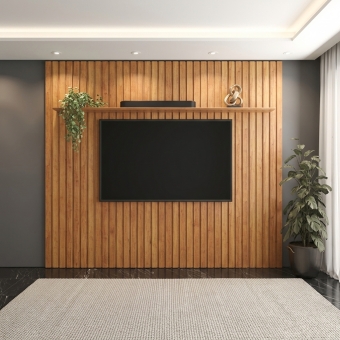 Painel Ripado para TV até 85 Splendido 2.28m