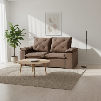 Sofá Retrátil e Reclinável Grécia com Pillow Top