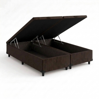 Base Box Baú Queen Estrutura Blindada