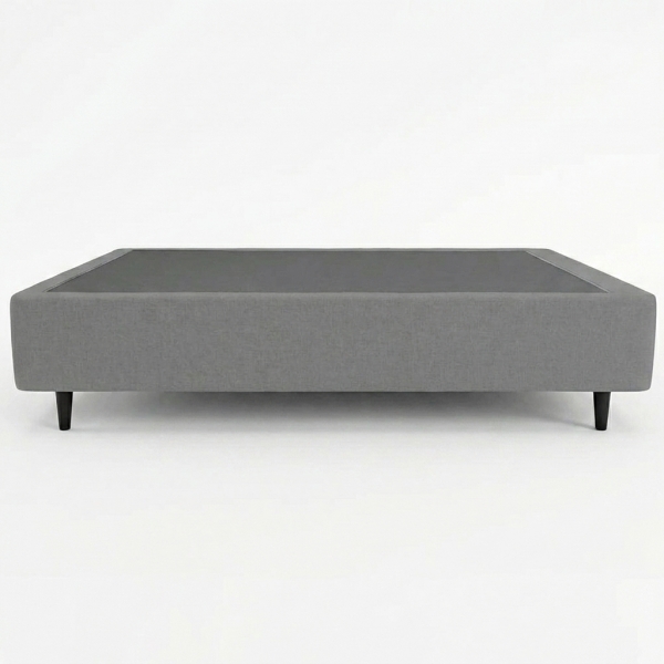 Base Box Casal Universal - Veludo Cinza