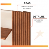 Rack com Painel Olga 1.83m para TV até 75 - Bali/Cedro