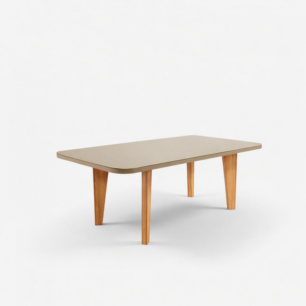 Mesa de Jantar Pérola 6 Lugares 100% MDF com Vidro Temperado - Vidro Pérola