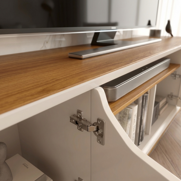 Rack para TV até 75 Polegadas em MDF 2.40m Evereste