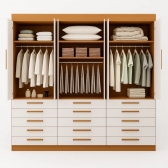 Guarda-Roupa Casal Austin Plus 6 Portas e 12 Gavetas - Cinamomo
