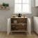 Balcão de Cozinha Pandora 80cm 2 Portas em MDF - Amêndoa/Off White