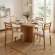 Conjunto Mesa Jantar Bosque 90x90 Nogal 4 Cad