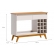 Aparador Buffet Gardenia com Adega para 12 Garrafas e Gaveta - Off White/Nature